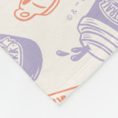 FRIENDS™ | Pastel Central Perk Patroon Fleece Deken (Hoek)