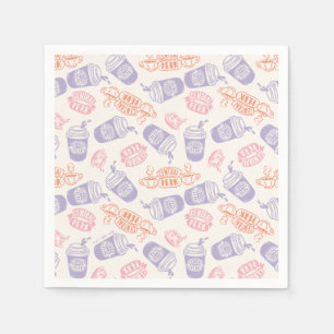 FRIENDS™ Pastel Central Perk Patroon Servet