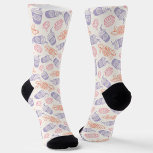 FRIENDS™   Pastel Central Perk-patroon Sokken