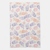 FRIENDS™ | Pastel Central Perk Patroon Theedoek (Verticaal)