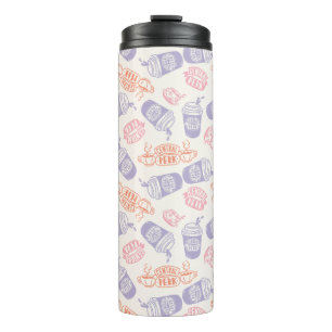 FRIENDS™ Pastel Central Perk Patroon Thermosbeker