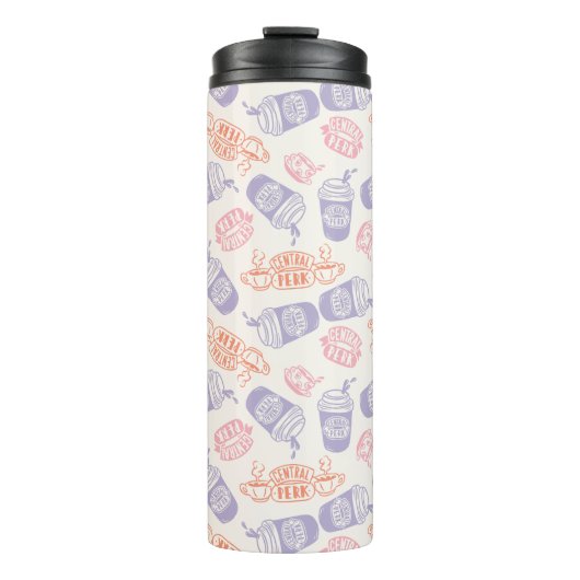 FRIENDS™ | Pastel Central Perk Patroon Thermosbeker (Voorkant)