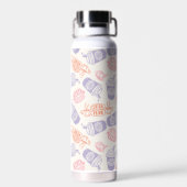 FRIENDS™ | Pastel Central Perk Patroon Waterfles (Achterkant)