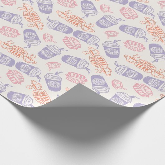 FRIENDS™ | Pastel Central Perk Pattern Cadeaupapier (Hoek)