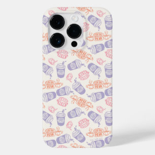 FRIENDS™   Pastel Central Perk Pattern Case-Mate iPhone 14 Pro Hoesje