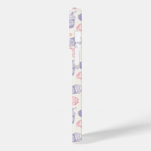 FRIENDS™ | Pastel Central Perk Pattern Case-Mate iPhone Case (Achterkant / Links)