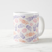 FRIENDS™ | Pastel Central Perk Pattern Grote Koffiekop (Voorkant rechts)