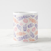 FRIENDS™ | Pastel Central Perk Pattern Grote Koffiekop (Voorkant)