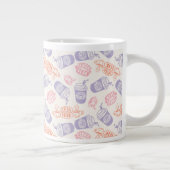 FRIENDS™ | Pastel Central Perk Pattern Grote Koffiekop (Rechts)