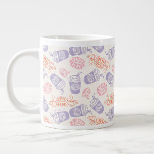 FRIENDS™   Pastel Central Perk Pattern Grote Koffiekop