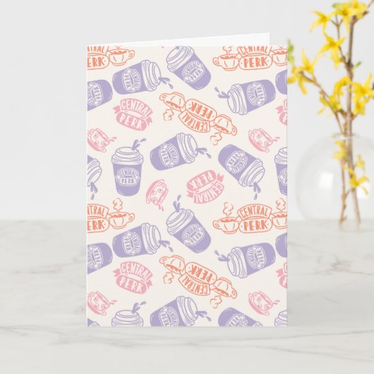 FRIENDS™ | Pastel Central Perk Pattern Kaart (Gele Bloem)