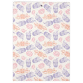 FRIENDS™ | Pastel Central Perk Pattern Klembord (Achterkant)