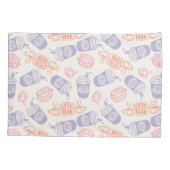 FRIENDS™ | Pastel Central Perk Pattern Kussensloop (Achterkant)