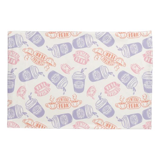 FRIENDS™ | Pastel Central Perk Pattern Kussensloop (Achterkant)