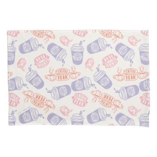 FRIENDS™ | Pastel Central Perk Pattern Kussensloop (Voorkant)