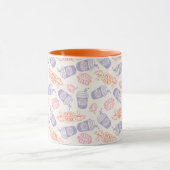 FRIENDS™ | Pastel Central Perk Pattern Mok (Midden)