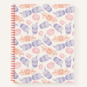 FRIENDS™ | Pastel Central Perk Pattern Notitieboek (Voorkant)