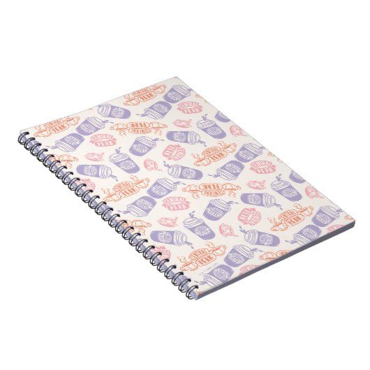 FRIENDS™ | Pastel Central Perk Pattern Notitieboek (Rechterzijde)