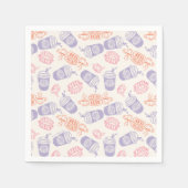 FRIENDS™ | Pastel Central Perk Pattern Servet (Voorkant)