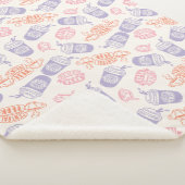 FRIENDS™ | Pastel Central Perk Pattern Sherpa Deken (3/4)