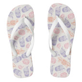 FRIENDS™ | Pastel Central Perk Pattern Teenslippers (Voetbed)