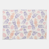 FRIENDS™ | Pastel Central Perk Pattern Theedoek (Horizontaal)