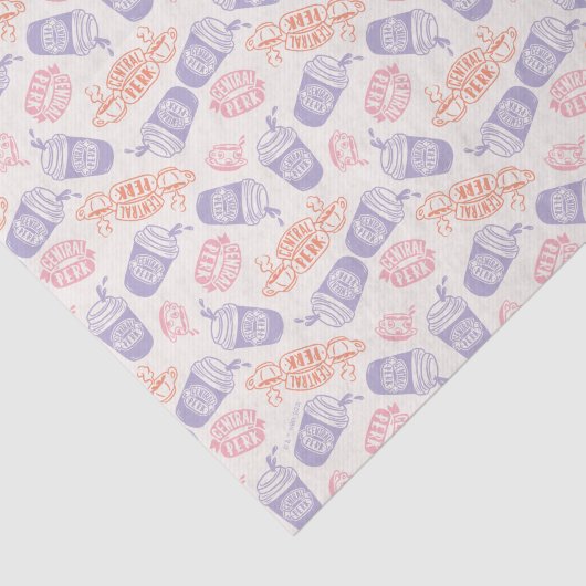 FRIENDS™ | Pastel Central Perk Pattern Tissuepapier (Detail)