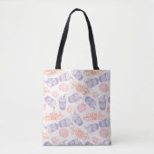 FRIENDS™ | Pastel Central Perk Pattern Tote Bag (Voorkant)