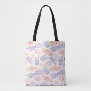 FRIENDS™ Pastel Central Perk Pattern Tote Bag