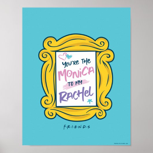 FRIENDS™ Peephole | Jij bent de Monica voor mijn R Poster (Voorkant)