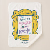 FRIENDS™ Peephole | Jij bent de Monica voor mijn R Sherpa Deken (Voorkant)