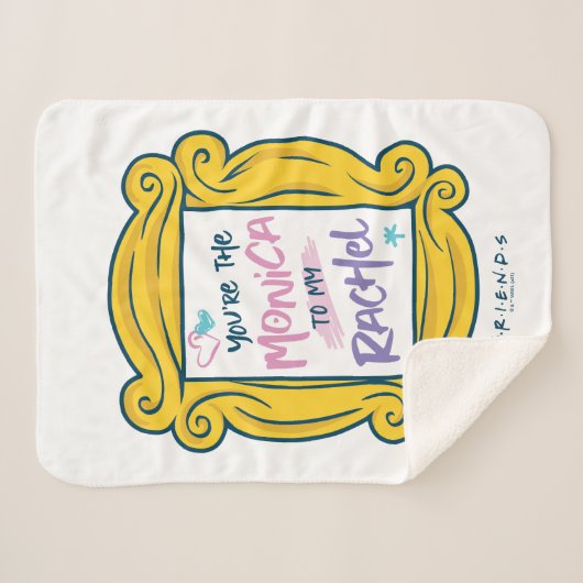 FRIENDS™ Peephole | Jij bent de Monica voor mijn R Sherpa Deken (Voorkant (horizontaal))