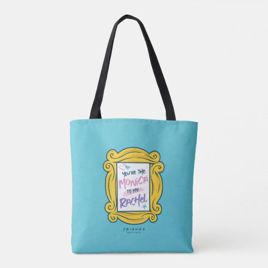 FRIENDS™ Peephole | Jij bent de Monica voor mijn R Tote Bag (Achterkant)