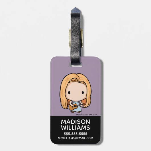 FRIENDS™ | Phoebe Chibi Bagagelabel (Achterkant verticaal)