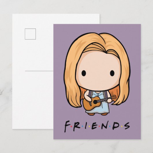 FRIENDS™ | Phoebe Chibi Uitnodiging Briefkaart (Voorkant / Achterkant)