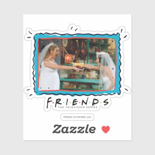 FRIENDS™ | Phoebe en Monica in Weddenschappen Sticker (Vel)