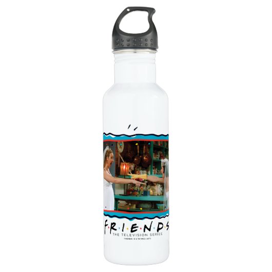 FRIENDS™ | Phoebe en Monica in Weddenschappen Waterfles (Voorkant)