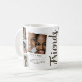 Friends Photo Collage Friend Mug Koffiemok (Voorkant links)