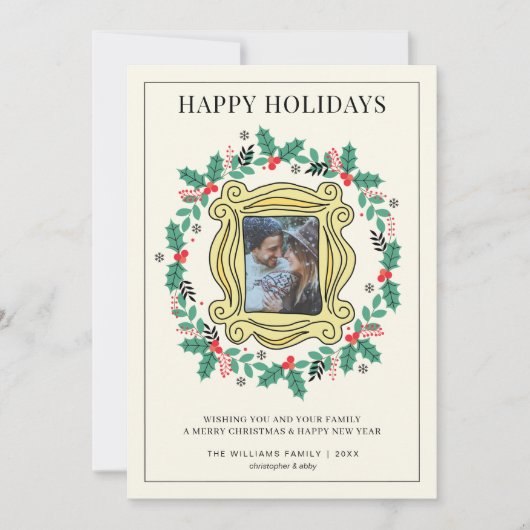FRIENDS™ Photo Holiday Kerstmis Kaart (Voorkant)