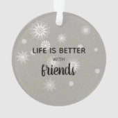 Friends Photo kerstversiering Ornament (achterkant)