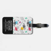 FRIENDS™ | Pictogrampatroon Bagagelabel (Achterkant horizontaal)