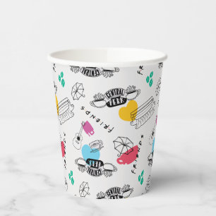 FRIENDS™ Pictogrampatroon Papieren Bekers