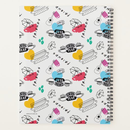 FRIENDS™ | Pictogrampatroon Planner (Achterkant)