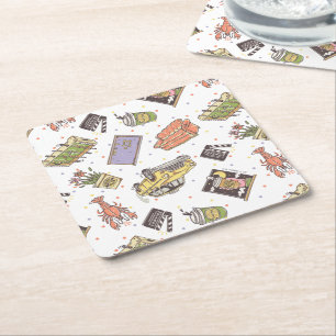 FRIENDS™   Pictogrampatroon Polka Dot Kartonnen Onderzetters