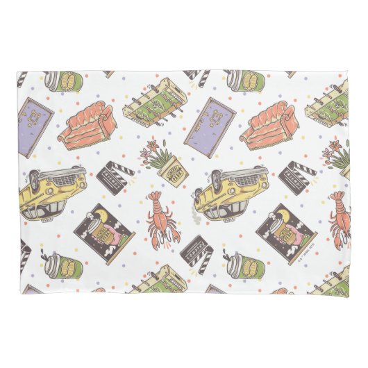 FRIENDS™ | Pictogrampatroon Polka Dot Kussensloop (Voorkant)