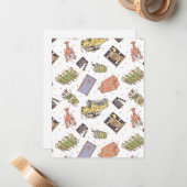 FRIENDS™ | Pictogrampatroon Polka Dot Notitiekaartje (Voorkant / Achterkant in situ)