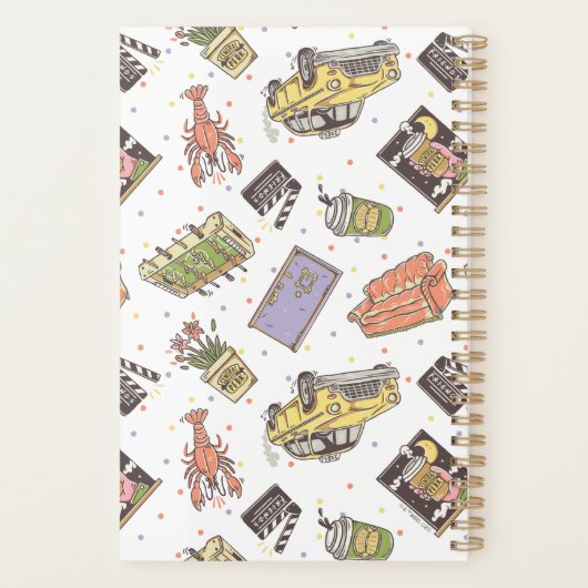FRIENDS™ | Pictogrampatroon Polka Dot Planner (Achterkant)