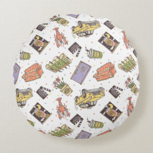 FRIENDS™ Pictogrampatroon Polka Dot Rond Kussen