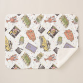 FRIENDS™ | Pictogrampatroon Polka Dot Sherpa Deken (Voorkant (horizontaal))