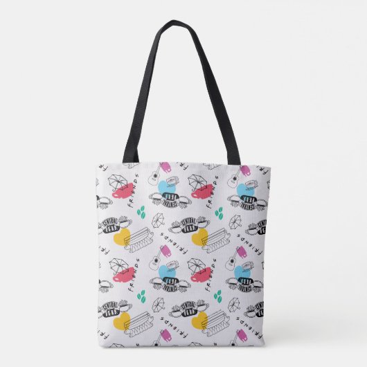 FRIENDS™ | Pictogrampatroon Tote Bag (Achterkant)